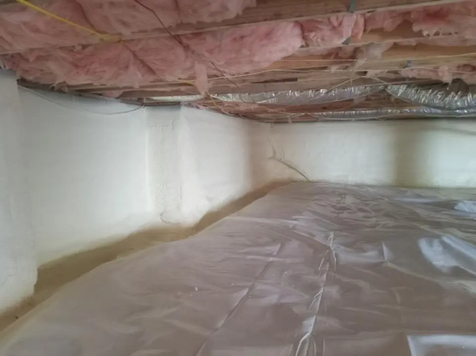 Crawl space encapsulation with closed-cell spray foam for Attic Insulation in Phoenix